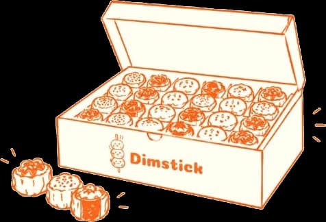 Ilustrasi box dimsum Dimstick